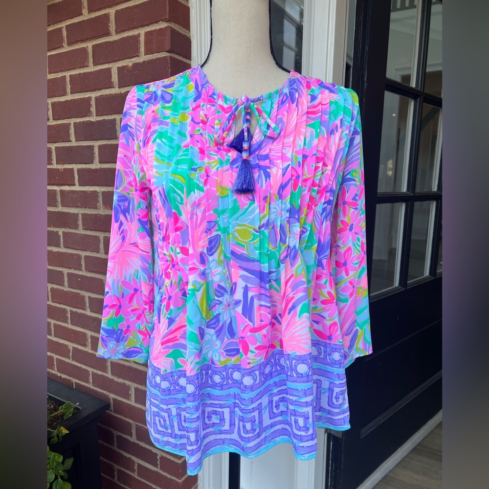 Lilly Pulitzer Multicolor Floral Blouse